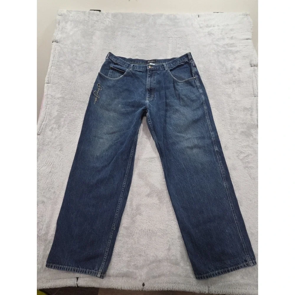 Vintage Y2K Sean John Baggy Medium Wash Jeans Mens Sz 40x32 Hip Hop